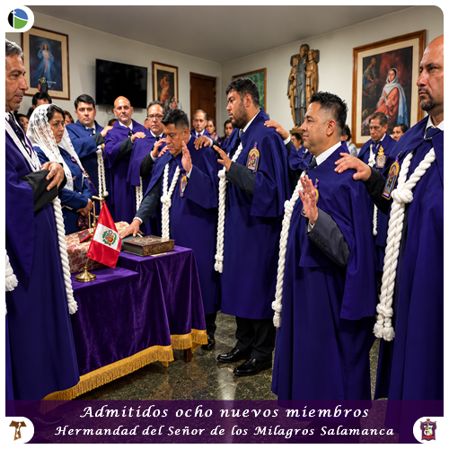 En la festividad por el Nuveo Año Nazareno fueron admitidos 9 miembros Cargadores