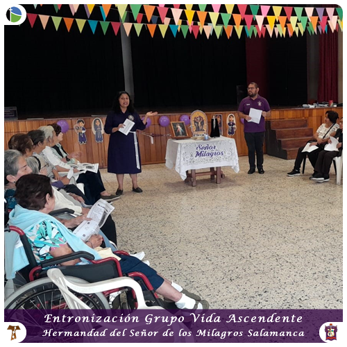 Entronización del Señor de los Milagros con Grupo Vida Ascendente