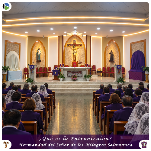 ¿Qué es ENTRONIZAR las imagenes en la iglesia catolica y en la hermandad?