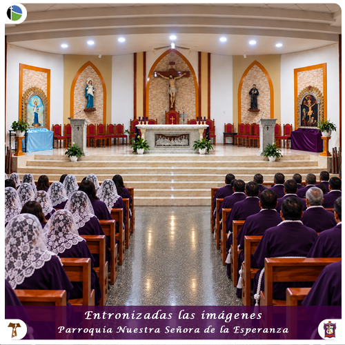 Entronización del Señor de los Milagros de Salamanca y Nuestra Señora de la Esperanza