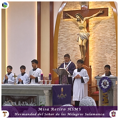 Misa de Retiro de nuestra Hermandad celebrada por nuestro párroco